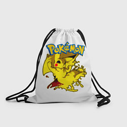 Рюкзак-мешок Пикачу злой Pokemon, цвет: 3D-принт