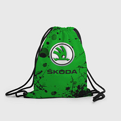 Рюкзак-мешок Skoda - Брызги красок, цвет: 3D-принт