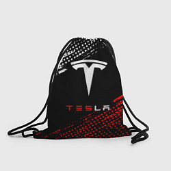 Рюкзак-мешок Tesla - Logo Pattern, цвет: 3D-принт