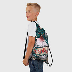 Рюкзак-мешок Череп - Арт, цвет: 3D-принт — фото 2