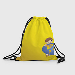Рюкзак-мешок Мальчик из советского Атласа Мир, цвет: 3D-принт