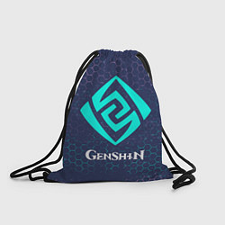 Рюкзак-мешок GENSHIN IMPACT - ГЕО Графика, цвет: 3D-принт