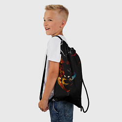 Рюкзак-мешок КЛИНОК РАССЕКАЮЩИЙ ДЕМОНОВ Зеницу Агацума, цвет: 3D-принт — фото 2