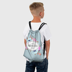 Рюкзак-мешок Букет цветов!, цвет: 3D-принт — фото 2