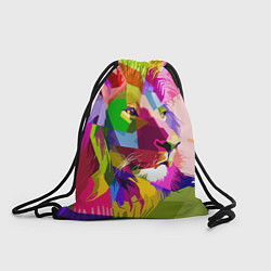 Рюкзак-мешок Lion abstraction, цвет: 3D-принт