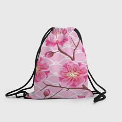 Рюкзак-мешок Большие цветы, цвет: 3D-принт
