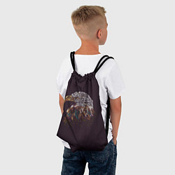 Рюкзак-мешок Статный орёл, цвет: 3D-принт — фото 2