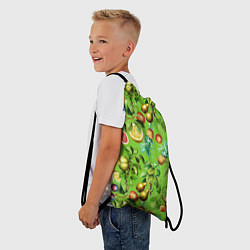 Рюкзак-мешок Сочные фрукты паттерн, цвет: 3D-принт — фото 2
