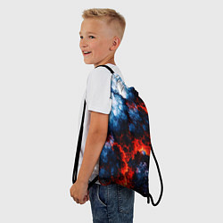 Рюкзак-мешок 3D ЯДЕРНЫЙ КОСМИЧЕСКИЙ ВЗРЫВ ОГОНЬ, цвет: 3D-принт — фото 2
