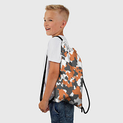 Рюкзак-мешок Orange Camo, цвет: 3D-принт — фото 2