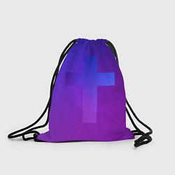 Рюкзак-мешок Крест в неоне, цвет: 3D-принт