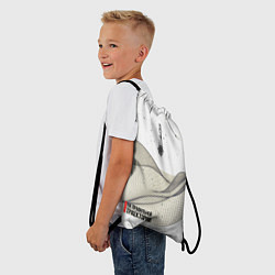 Рюкзак-мешок РОСКОСМОС на белом, цвет: 3D-принт — фото 2