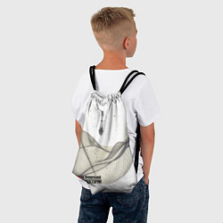 Рюкзак-мешок РОСКОСМОС на белом, цвет: 3D-принт — фото 2