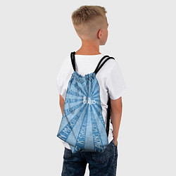 Рюкзак-мешок Beatles - голубой, цвет: 3D-принт — фото 2