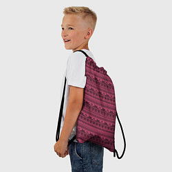 Рюкзак-мешок Узор - Котики, цвет: 3D-принт — фото 2
