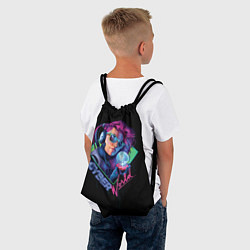 Рюкзак-мешок Cyber World, цвет: 3D-принт — фото 2