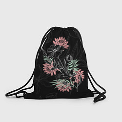 Рюкзак-мешок Букет с розовыми георгинами, цвет: 3D-принт