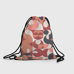 Рюкзак-мешок Геометрический орнамент оранж, цвет: 3D-принт