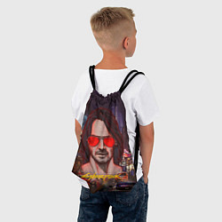 Рюкзак-мешок Johnny Cyberpunk2077 Джонни, цвет: 3D-принт — фото 2