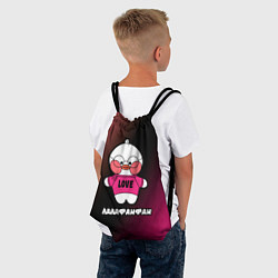 Рюкзак-мешок LALAFANFAN DUCK - LOVE, цвет: 3D-принт — фото 2