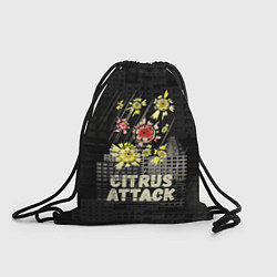 Рюкзак-мешок Атака цитрусов, цвет: 3D-принт