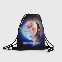 Рюкзак-мешок Космос внутри нас, цвет: 3D-принт