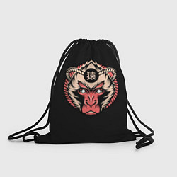 Рюкзак-мешок Символ обезьяны, цвет: 3D-принт