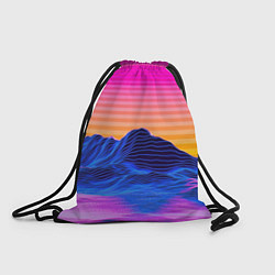Рюкзак-мешок РЕТРО НЕОН CYBERPUNK, цвет: 3D-принт