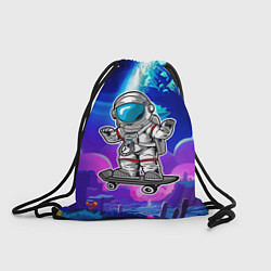 Рюкзак-мешок Космонавт - скейтер, цвет: 3D-принт