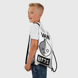 Рюкзак-мешок BTS VAN BT21, цвет: 3D-принт — фото 2