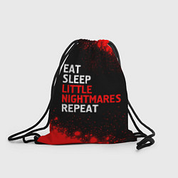 Рюкзак-мешок Eat Sleep Little Nightmares Repeat, цвет: 3D-принт