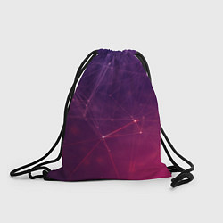 Рюкзак-мешок Абстрактные взаимосвязанные линии, цвет: 3D-принт