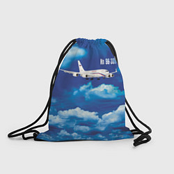 Рюкзак-мешок Самолет Ил 96-300, цвет: 3D-принт