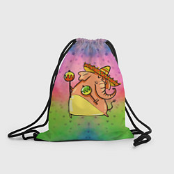 Рюкзак-мешок Мексиканский веселый слон, цвет: 3D-принт
