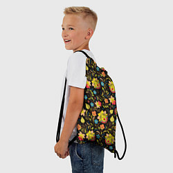 Рюкзак-мешок Мелкая хохлома, цвет: 3D-принт — фото 2