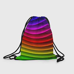 Рюкзак-мешок Color line neon pattern Abstraction Summer 2023, цвет: 3D-принт
