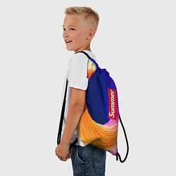 Рюкзак-мешок Цветная волна Summer, цвет: 3D-принт — фото 2