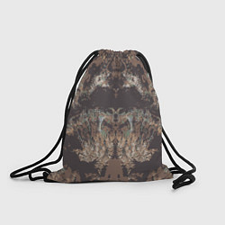 Рюкзак-мешок Абстрактный графический узор,коричневого цвета Abs, цвет: 3D-принт