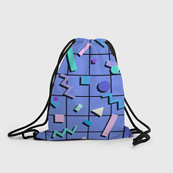 Рюкзак-мешок ГЕОМЕТРИЧЕСКИЕ АБСТРАКТНЫЕ ФИГУРЫ, цвет: 3D-принт
