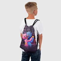 Рюкзак-мешок POPPY PLAYTIME Влюбленные Хагги Вагги и Кисси Мисс, цвет: 3D-принт — фото 2