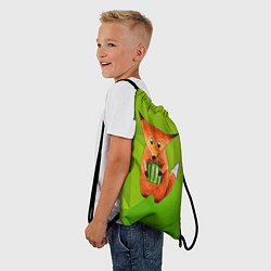 Рюкзак-мешок Лисенок с подарком, цвет: 3D-принт — фото 2