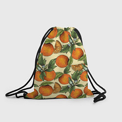 Рюкзак-мешок Узор Апельсиновое настроение, цвет: 3D-принт