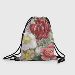 Рюкзак-мешок Цветы Красочный Садовый Букет, цвет: 3D-принт