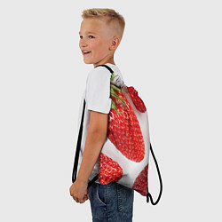Рюкзак-мешок Strawberries, цвет: 3D-принт — фото 2