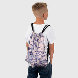 Рюкзак-мешок Цветы Флизелиновые Тропики, цвет: 3D-принт — фото 2