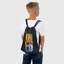 Рюкзак-мешок IN COLD логотип на темном фоне, цвет: 3D-принт — фото 2
