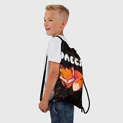 Рюкзак-мешок Олеся ЛИСИЧКА Потертости, цвет: 3D-принт — фото 2