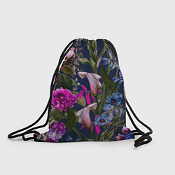 Рюкзак-мешок Цветы Таинственные, цвет: 3D-принт