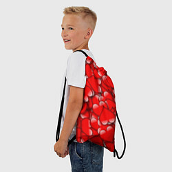 Рюкзак-мешок LOVING HEARTS, цвет: 3D-принт — фото 2