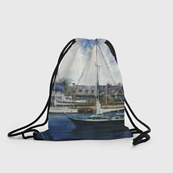 Рюкзак-мешок Во французской гавани, цвет: 3D-принт